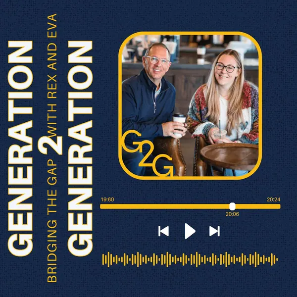 Generation 2 Generation cover art: Rex and Eva at a café